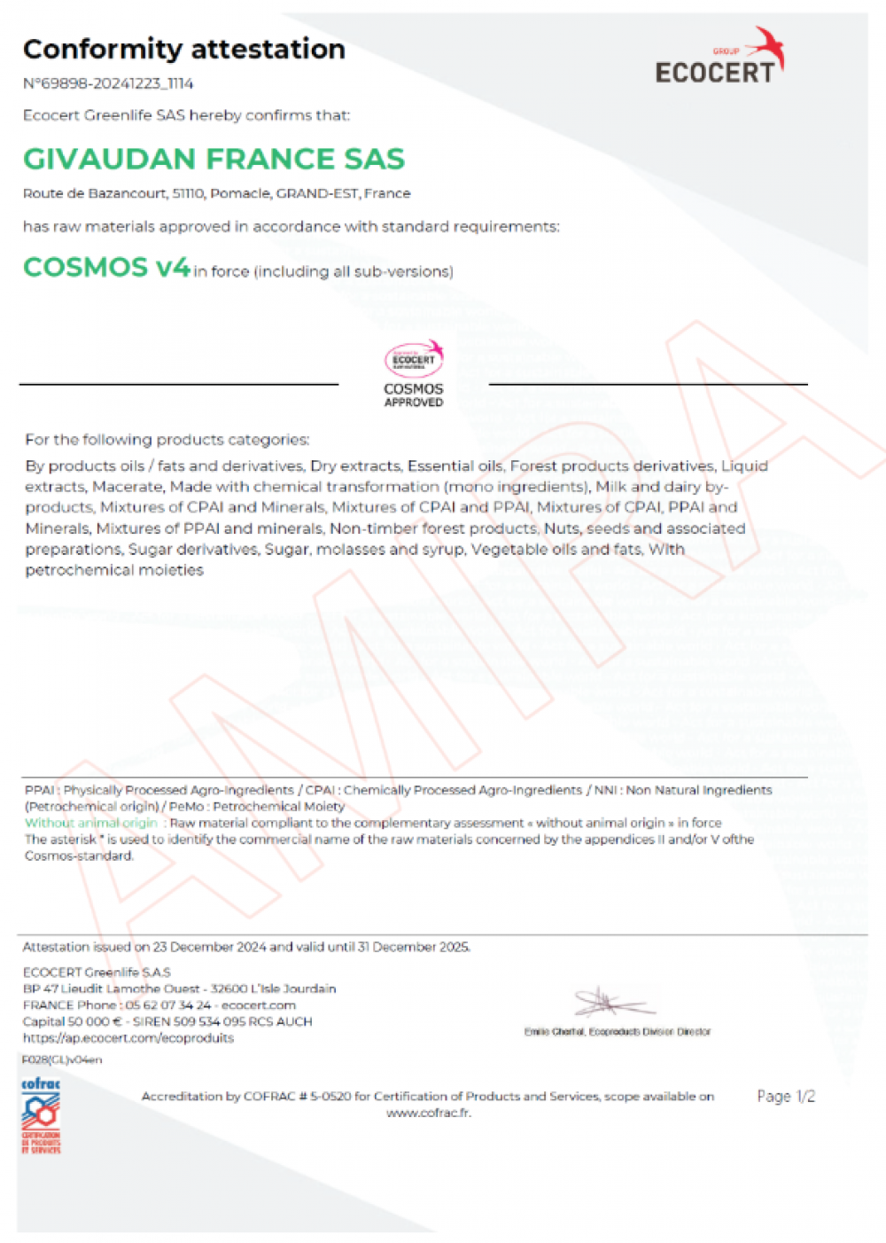 OCALINE XP-COSMOS